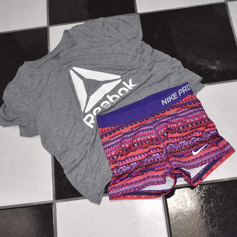 Nike Pro DriFit Athletic Shorts Purple Size Medium